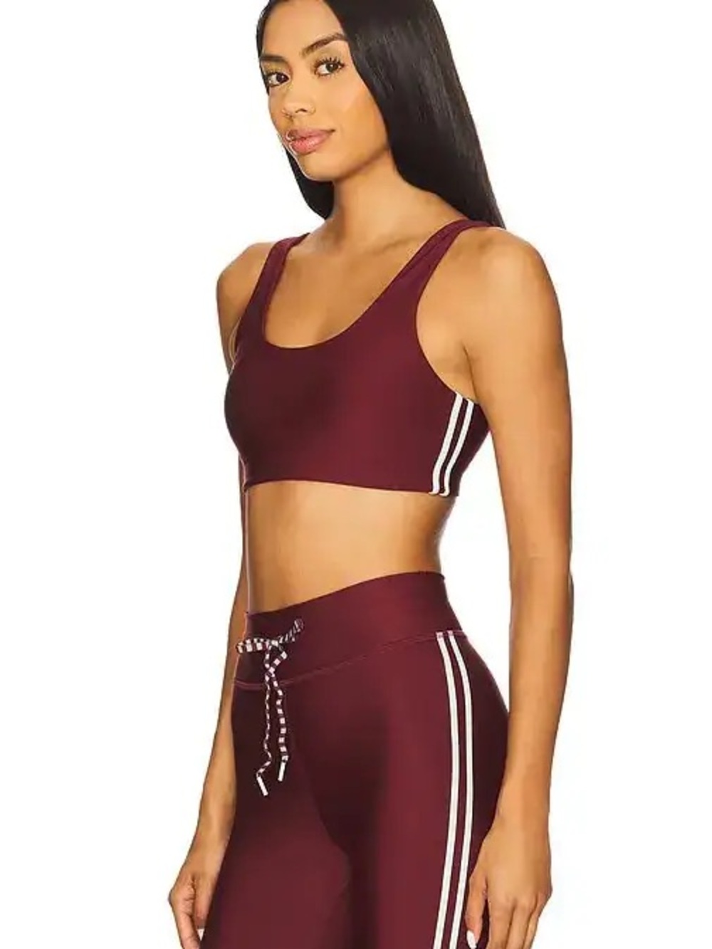 The Upside Oxford Harley Scoop Bra, Merlot, size S NWT